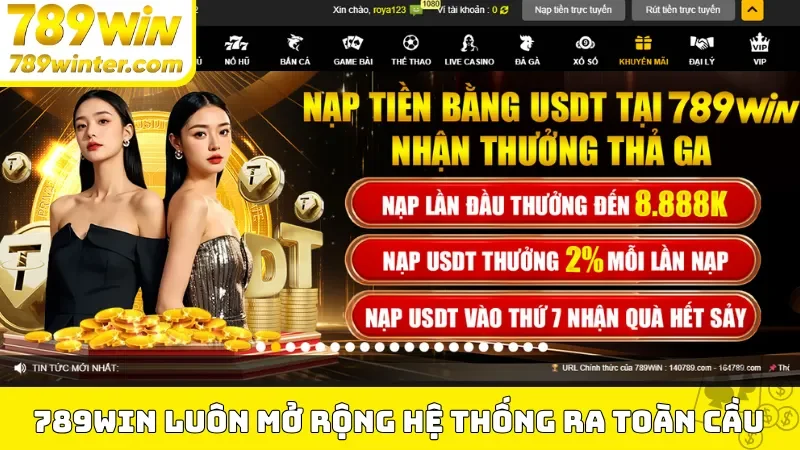 Giới thiệu 789Win luôn mở rộng hệ thống ra toàn cầu