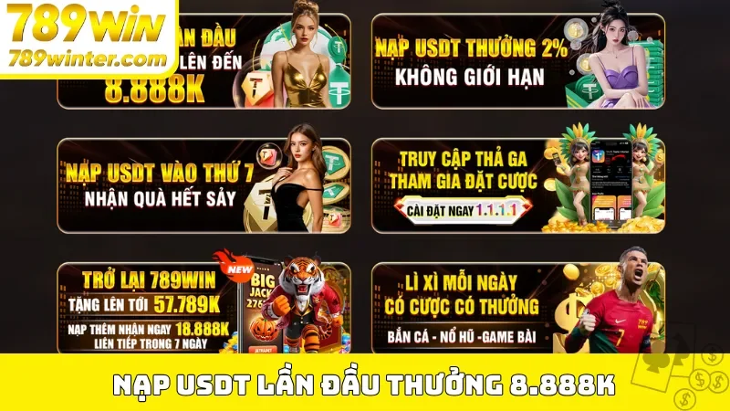 Nạp USDT lần đầu thưởng 8.888K